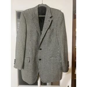 Brooks Brothers Mens Wool Sport Coat 42 Long Beige Plaid